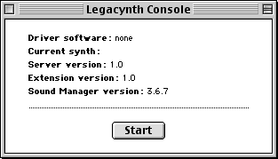 Legacynth is stopped.