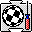 Vanlandingham Tune-up icon: A ball, spherically textured with a black and white checkerboard pattern, along with a screwdriver, set against a light-gray puzzle piece backdrop.